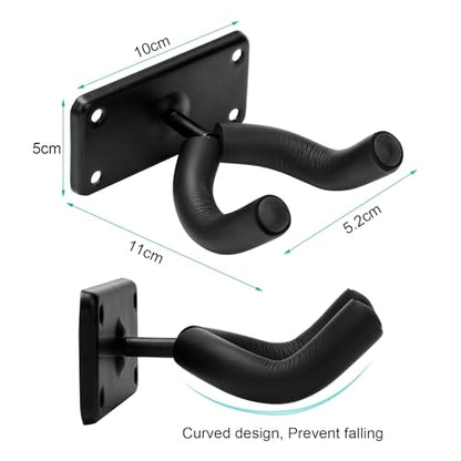 Coolrunner Skateboard Wall Hanger, 4 Pack Skateboard Wall Mount with Screw | For Skateboard Storage and Display Holder, Skateboard Hooks Fit for Skateboard, Guitar, Longboard, Snowboards