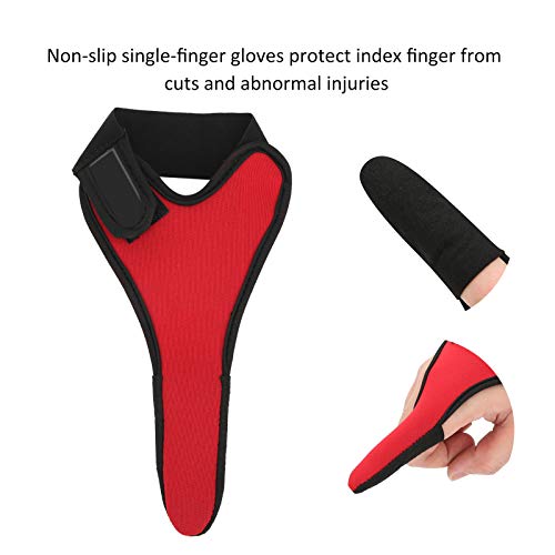 Milltrip 3Pcs Fishing Single Finger Protector, Non-Slip Unisex Elastic Glove for Fishing, Cycling, and Outdoor Activities, Quick-Dry Polyester Fabric
