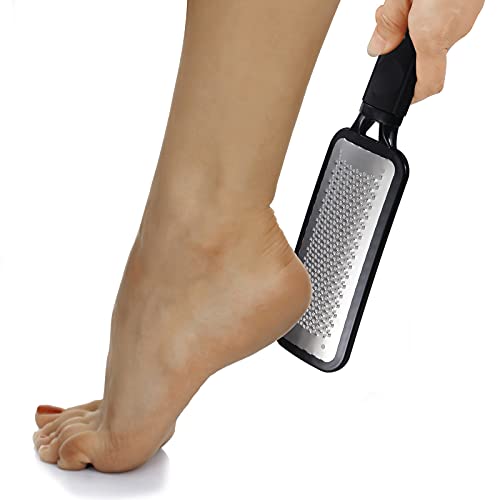 Colossal Pedicure Rasp Foot File, Professional Foot Care Pedicure Stainless Steel File to Removes Hard Skin, Can Be Used On Wet Feet