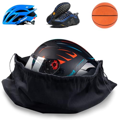 Motorcycle Helmet Bag Helmet Bag Welding Mask Hood Storage Large Storage Bag Velvet Cloth Packing Bag Black Velvet Pouch Bags with Drawstring for Riding Bicycle Sports Universal Tool Motorcycle - style: 1PCS