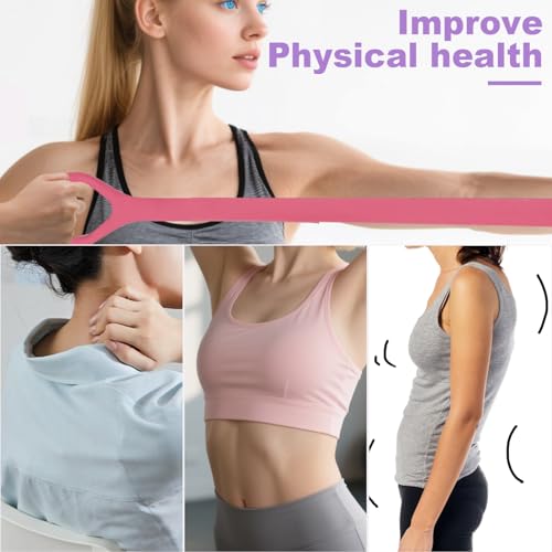 Figure 8 Fitness Resistance Band, Arm Back Shoulder Exercise Elastic Rope Stretch Fitness Band, Exercise Equipment for Yoga, Pilates,Physical Therapy,Stretching（3 Pack）
