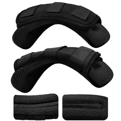ZINZ 2-Pack Universal Wide Shoulder Pad with Ultra Thick Cushion for Bag Luggage Backpack Bag Crossbody - color: Black