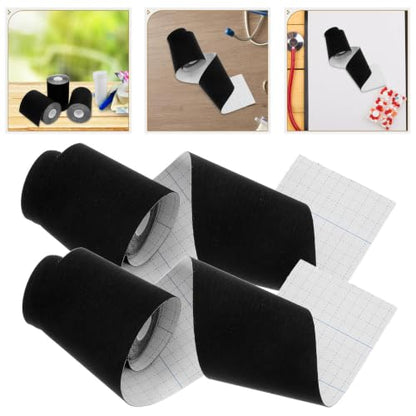 TOYANDONA Elastic Muscle Tape 3pcs for Shoulder Knee and Joints Support Black Spandex Sports Tape Herbal Infused Formula, Versatile Use for Daily Life and Occasions