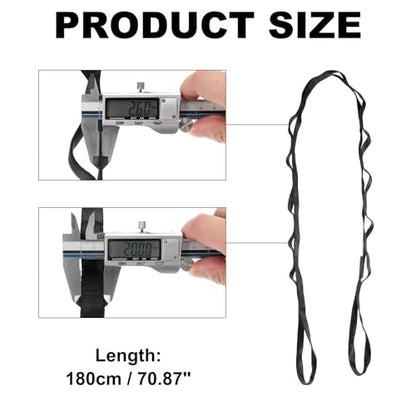 PATIKIL 22KN Adjustable Daisy Chain Yoga Extend Belt, Nylon Climbing Sling Straps for Home Workout Exercise Pilates Gymnastics