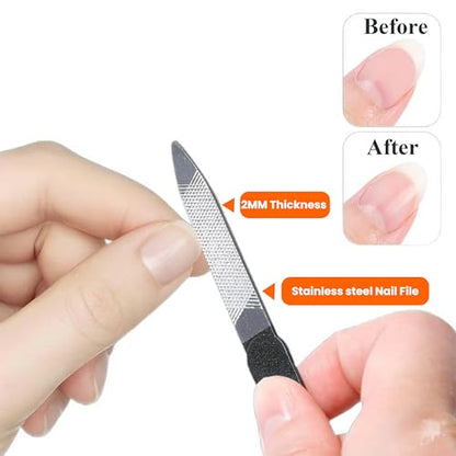 Toenail Clippers for Thick Toenails for Seniors, Angled Head Large Toe Nail Clippers Set for Men, Heavy Duty Ingrown Toenail Clippers Long Handled, Ultra Sharp Slanted Nail Cutter