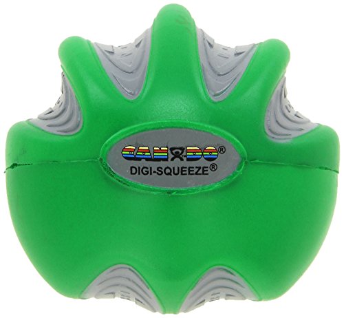 Cando-34973 Digi-Squeeze Hand Exerciser, Large, Set of 5 Pieces (Yellow, Red, Green, Blue, Black), No Rack - color: Set of 5 Pieces (Yellow, Red, Green, Blue, Black), No Rack, size: Large