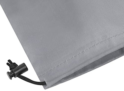 PALTERWEAR Drawstring Pouch (6 x 8 Inch, 12 Pack, Grey) Nylon Cinch Bag with Toggle for Travel, Gym and Office - color: Grey, size: 6 x 8 - 12 pack