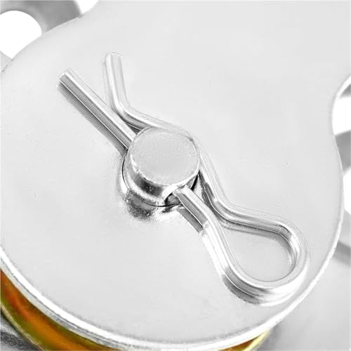 U Groove Stainless Steel Wall Pulley 10 Pieces Wall Mount Pulleys,1-1/2" Ceiling Mount V-Groove Single Pulley Hardware Accessory for 3/8" Wire Or Rope