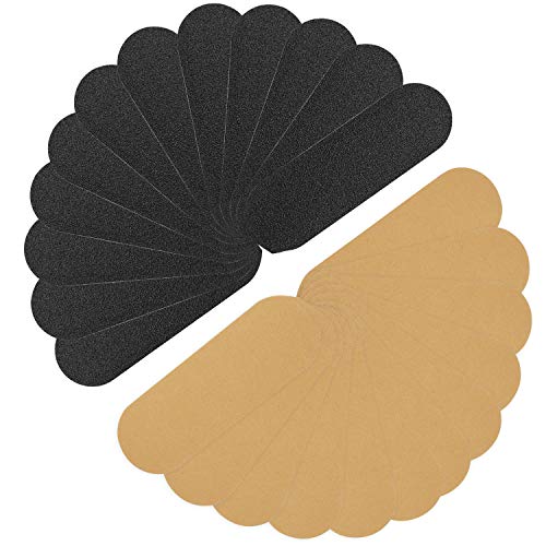 Stainless Steel Pedi File Refill, 100&180 Grit - Pedicure Refill Pads - Foot Rasp Pad with Removable Glue,Size 5.2" L x 1.7" W,24 Count - size: 100/180 Grit