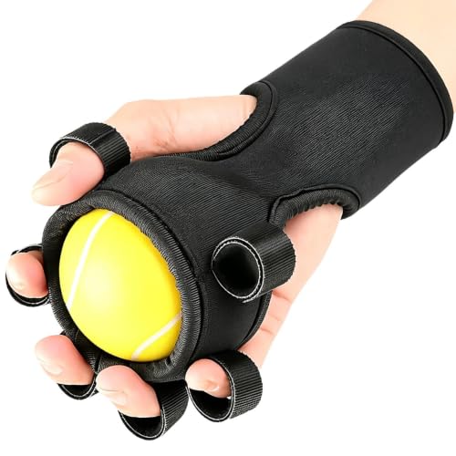 Grip Strength Ball Finger Grip Trainer Ball Tool | Hand Strengthening Gear for Weightlifting Office Rock Climbing Home Fitness Gym Outdoor Workout - color: Yellow
