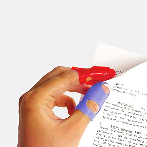 Lee Tippi Micro Gel Fingertip Grips - Assorted Sizes - 10 Pack (61410) [Packaging May Vary]