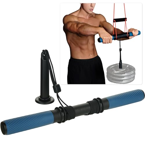 GD Hanging Wrist Roller Forearm Strengthener Grip Strength Trainer | Arm blaster, Forearm workout Machine, hand strengthening devices exerciser, arm wrestling training equipment, Hand Gripper - color: Hanging Rope Color : Red