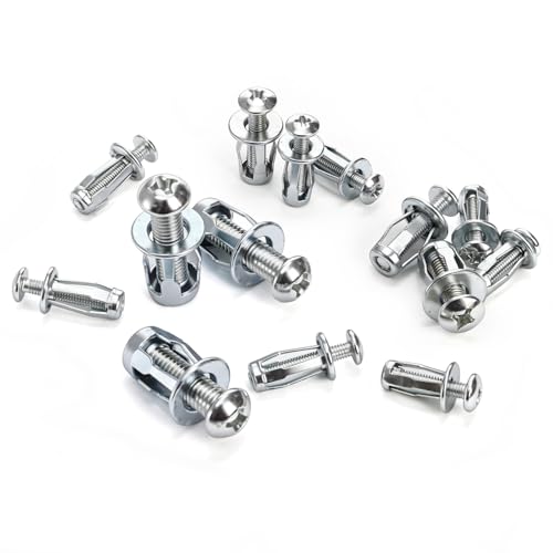 100 Pcs Expansion Screw Petal Nut, M4 M5 M6 M8 Hollow Wall Anchors Nuts Kit with Screws, Steel Drywall Anchors Jack Nuts for Sheet Metal, Gypsum Board, Thin Panels & DIY Projects