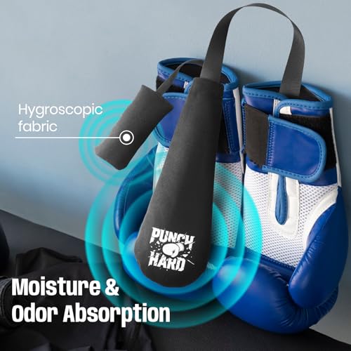 Calvana Boxing Glove Deodorizer Inserts – Thumb-Focused Odor & Moisture Absorber for Boxing Gloves, Gym Gear & Shoes, Ocean Fresh Scent
