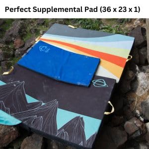 Asana Rock Star - Supplemental Bouldering Crash Pad - Sit Start Bouldering Mat, Climbing Crash Pad Gap Cover, Sport Mat & Essential Bouldering Gear (36" x 23" x 1") Made in USA