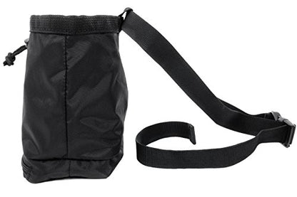 Drawstring Chalk Bag | Highend Rock Climbing Chalk Bag for Bouldering, Weightlifting, Gymnastics | Chalk Pouch with Waist Belt and Zippered Bottom Pocket To Securely Hold iPhone and Valuables