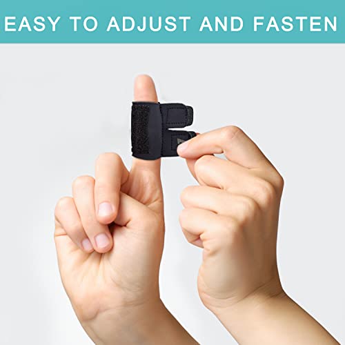 Finger Splint Finger Sleeves Protectors, Adjustable Trigger Finger Splints Thumb Splint Brace for Finger Support Compression Finger Tape for Arthritis - L - size: Large, style: Single