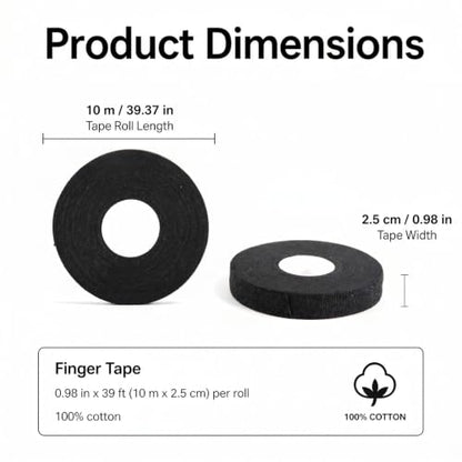 10 Rolls Athletic Finger Tape,450FT Strong Sticky Climbing Tape | Adhesive Finger Support Tapes,Rock Tape Wrap,Athletic Tape for Sports,Hand Grip Tapes,Golf Tape,Volleyball Essentials