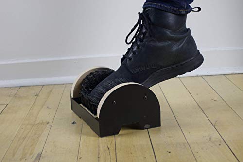 Bickmore Boot Scrubber, Mountable Shoe Brush & Scraper | Mountable indoor/outdoor brush scrapes dirt off boots, shoes and sneakers.