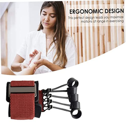 Finger Extensor Exerciser, Trainer Resistance Band Stretcher Strengthener, Finger Stretcher Trainer with Resistance Band for Men Women Grip Strengthener, Extens