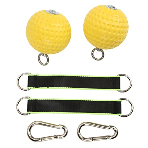 Climbing Pull Up Hand Grips Ball Set, Wireless Arm Strength Training Equipment, Non Slip PU Grip Balls with Webbing Buckle for Rock Climbing, Gym and Home Workouts - size: 97mm model