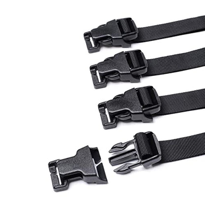 6 Pcs MOLLE Tactical Straps Adjustable Backpack Straps Attachment Webbing - color: Khaki