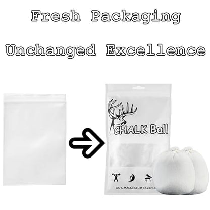 2 Bags Gymnastics Chalk Ball for Climbing - (6oz) Gym Chalk Used for Lifting Weightlifting Workout and Rock Climbing, Weight Powder Hands Chalk