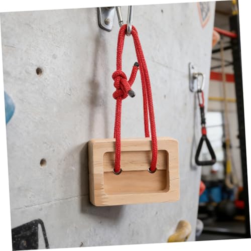 2pcs Wooden Climbing Hangboard for Finger Strength Training with Modular Design, Simulated Finger Hold Exerciser for Indoor and Outdoor Climbing Practice