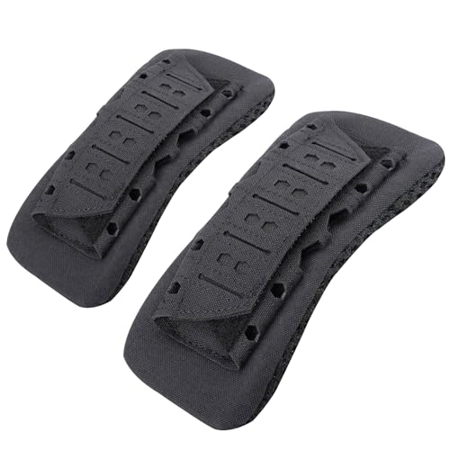 2 Pack Shoulder Strap Pad for Tactical Vest, Breathable Backpack Strap Pads Bag Strap Soft Mesh Cushion Pads for Plate Carrier, Chest Rig, Sling Bag, Duffle Bag - color: Black