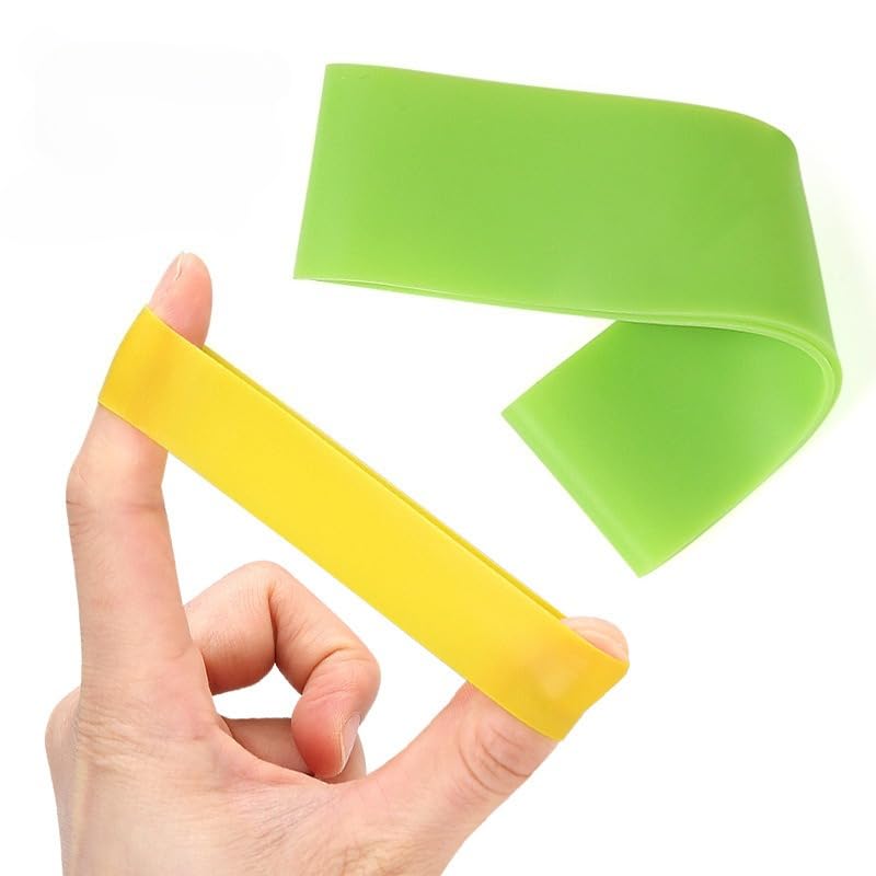 Leveled Finger Resistance Band Hand Grip Strength Trainer for Wrist and Finger Exercise Fitness Stretch Grip Resistance Band Finger Training Bracelet Strength Puller - color: red