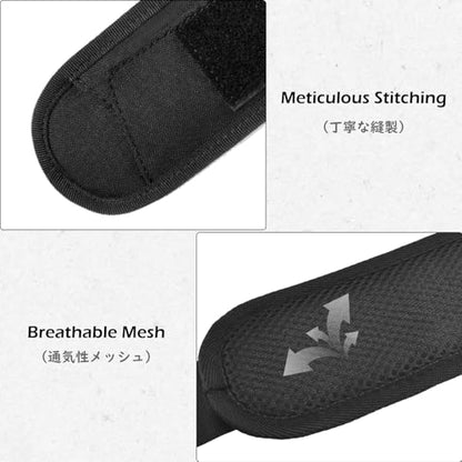 Bag Shoulder Strap Replacement Adjustable Strap with Padded Metal Hooks for Crossbody Bags Messenger Bags Laptops - color: 02# Black with Padded
