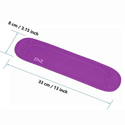 Ultra Thick & Breathable Universal Shoulder Pad Cushion for Bag - Long & Comfort - color: Purple