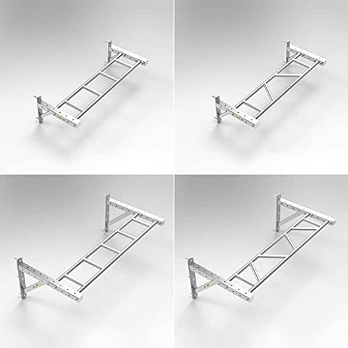 Stainless Steel Wall-Mounted Multi-Position Pull-Up Bars Single Parallel Bars Fitness Climbing TRXL Frame (129 * 63 * 45cm)