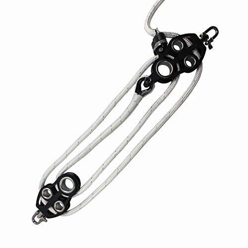 USR Deluxe Fiddle Block Kit Anodized Aluminum Uni-Body Frame - Tree Pulling - WLL 1,000 lbs
