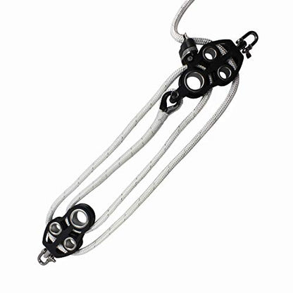 USR Deluxe Fiddle Block Kit Anodized Aluminum Uni-Body Frame - Tree Pulling - WLL 1,000 lbs
