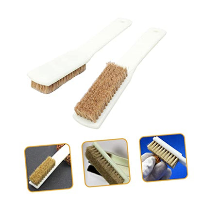 2Pcs Bouldering Brush Sturdy Handle and Coarse Boar Hair Bristles for Rock Climbing and Chalk Cleaning Sturdy Stone Cleaning Tool for Climbing Sports