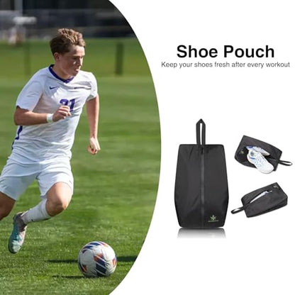KOSMCCO Smell Proof Cleat Bag | Carbon Lining, Athletic Shoe Bag for Soccer Cleats Golf and Gym Shoes, Water Resistant, Easy to Clean - size: 1Pcs