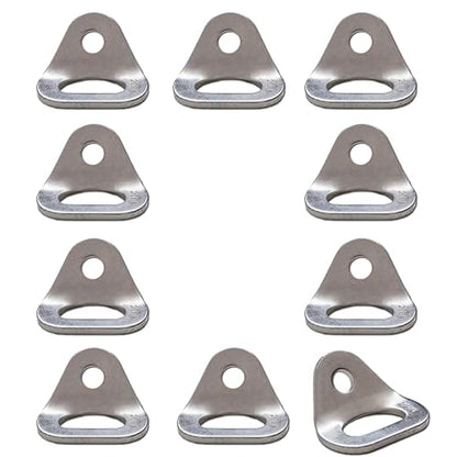 26kN Climbing Wall Bolt Hanger/Anchor/Tiedown for 3/8" Screw/Bolt Ideal for Rock Climbing and Home Gyms, Hammocks, Trailer Tie-Downs. Robust, Load-Bearing Steel Tie-Off - size: Ten-Pack