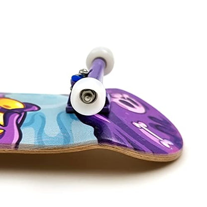 SPITBOARDS® Fingerboard Pro Wheels with Real Ball Bearings, Professional CNC Polyurethane Quality, Street Wheels Shape (Yellow) - color: Yellow