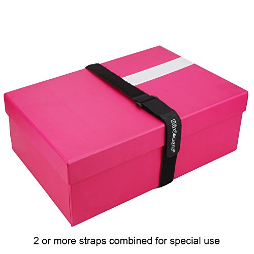 Wisdompro 12 Pack 1 x 12 Inch Long Hook and Loop Tie Down Straps Heavy Duty | Durable Nylon, Reusable, Large, Wide, Black, Functional Adjustable Fastening Cinch Strap Cable Cord for Home, Office, Outdoor - size: 1 x 12 Inch, 12 Pack