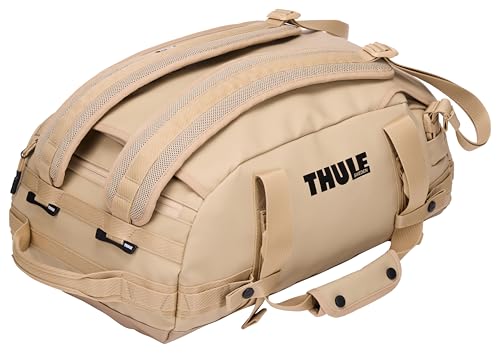 Thule Chasm Duffel bag, Weather-resistant materials, Easy packing, Converts to backpack, Internal pockets, Travel-ready - color: Gentle beige, size: 30L