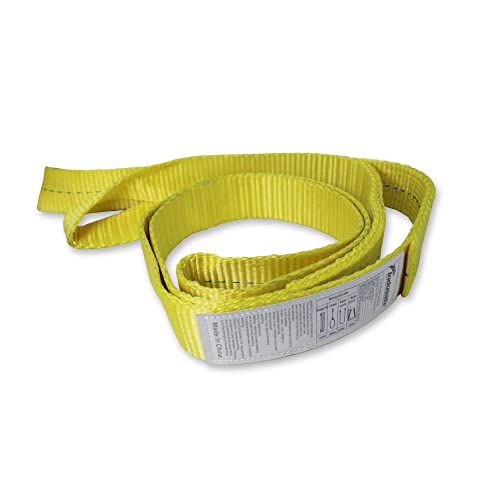 1" x 3’Rigging Moving Straps Lifting Sling Tree Saver Recovery Straps Twisted Eye Web Sling 1600lbs Vertical Capacity - color: Yellow - Vertical Capacity 1600LBS, size: 3ft