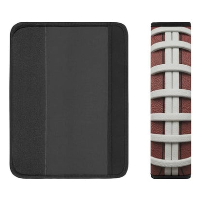 2PCS American Football Fun Traditional Sport Car Seat Straps Shoulder Pads Soft Padded Seat Belt Cushion for Adult Use, Car Seats Pushchair Strollers High Chair Pushchair, Anti-Slip Pad - color: Pattern 1061