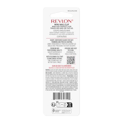 Revlon Compact Nail Clipper, Small Mini Design, Perfect for Travel, Use to Trim Fingernails and Toenails, Stainless Steel, 1 Count - size: 1 Count (Pack of 1)