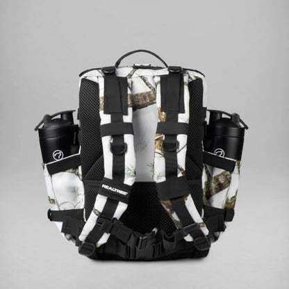 WOLFpak 35L Athletic Gym Backpack - Durable 1000D Waterproof Oxford Material with MOLLE Webbing, Laptop Pocket - color: Realtree Apx Snow