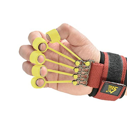 Elastic Silicone Finger Strengthener, 5 Hand Exerciser, Recovery Physical Equipment Workout Extension, Hand Grip Trainer Strength Stretching Rehabilitation - size: 10 lbs 5 finger cots