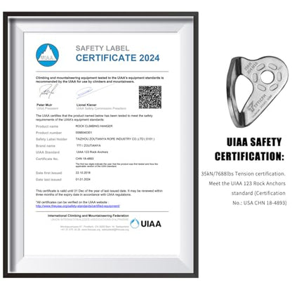 35kN UIAA Certified Heavy Duty Stainless Steel Climbing Bolt Hangers & Expansion Bolts Set, M10, Silver, 5pc - color: Bolt Hanger+Bolt-5pc, size: 10mm