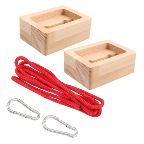 Healifty 2pcs Wooden Hangboard for Rock Climbing Training Lightweight Design Finger Strengthener for Climbers Indoor Fitness Routines Portable Climbing Handboard