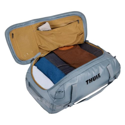 Thule Chasm Duffel bag, Weather-resistant materials, Easy packing, Converts to backpack, Internal pockets, Travel-ready - color: POND GRAY, size: 70L