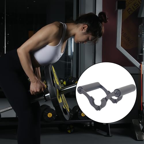 V Bar Row Landmine Handle Attachment for Barbell Bars，Solid Mine Double D Row Handle Grips with Non-Slip Rubber Grips, T-Row Attachment for Olympic Strength Training Bars